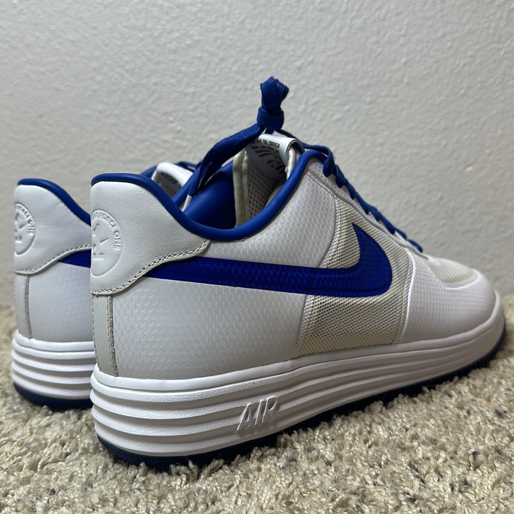 Nike Force 1 Low Lunar Fuse NRG White/Game Royal sz 13 - Picture 4 of 12